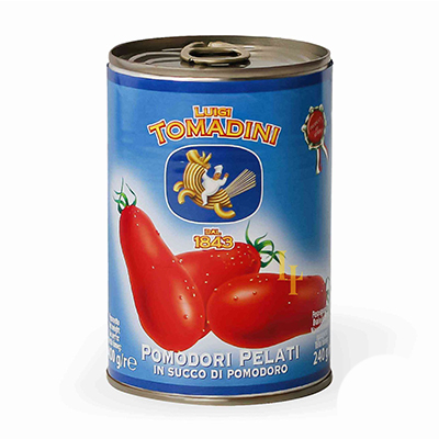Пелаті очищені цілі Amiko/Tomadini 400g
