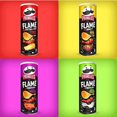Чипси Pringles Flame в асортименті
