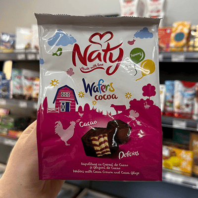 Вафлі Naty Wafers в шоколаді