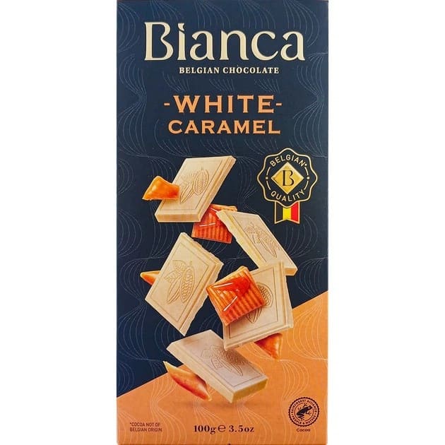 Шоколад Bianka біла карамель