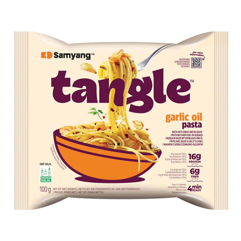 Локшина TANGLE garlic oil (з часниковою олією)