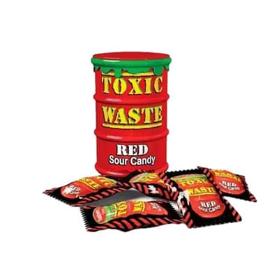 Toxic waste Red sour candy (кислі льодяники)