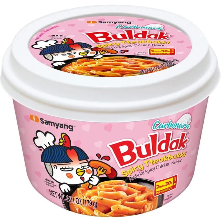 Токпокі BULDAK зі смаком CARBONARA