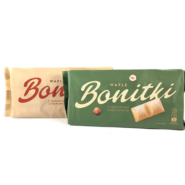 Вафлі з горіховою начинкою / халвою Bonitki