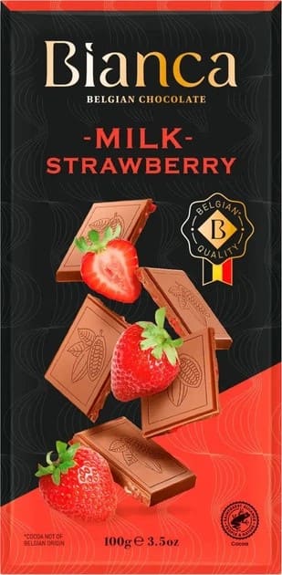Шоколад Bianka milk strawberry